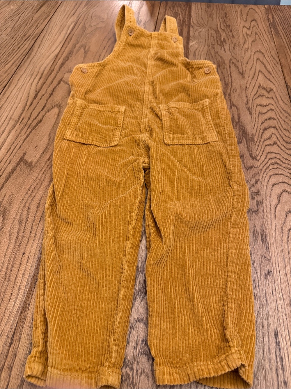 Kids Corduroy Brown Overalls Sz 4T Little Co. Lauren Conrad UU